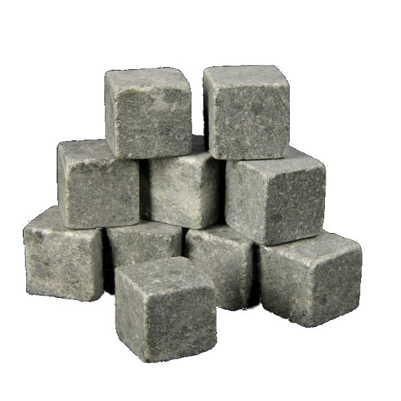 Камни для виски, 10 шт., крафт пакет, размер камня 2×2×2 см 