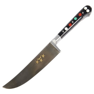 арт.23 Узбекский нож Пчак средний Ёрма оргстекло ШХ15, 15-16 см. 