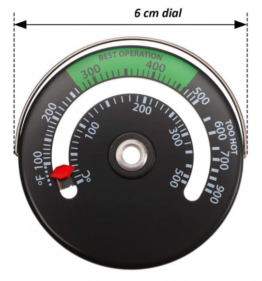 Термометр 0 ~ 500 градусов на магните (высокотемпературный) 