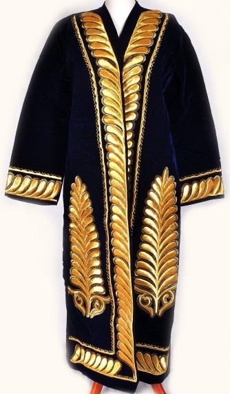 Чапан узбекский (халат-золотое шитьё на бархате) 